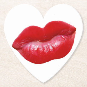 HOT Red Lips Kartonnen Onderzetters