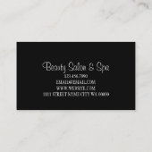 Hot Red Lips Makeup Artist Salon Card Visitekaartje (Achterkant)