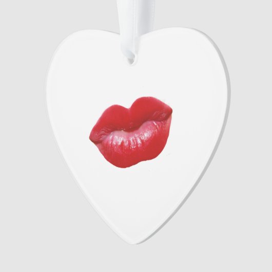 HOT Red Lips Ornament (voorkant)