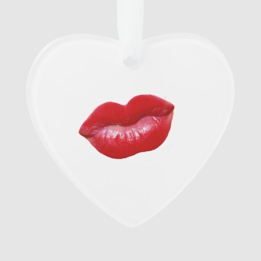 HOT Red Lips Ornament (voorkant)