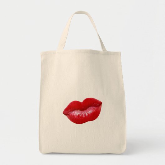 HOT Red Lips Tote Bag (Voorkant)