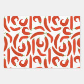 Hot Red Mexicaanse Chili Pepper Inpakpapier Vel (Voorkant 2)