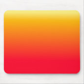 Hot Red Yellow Ombre-ontwerp Muismat (Voorkant)