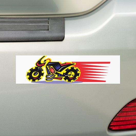 Hot-Ride Motorcycle-Bumpersticker Bumpersticker (Op auto)
