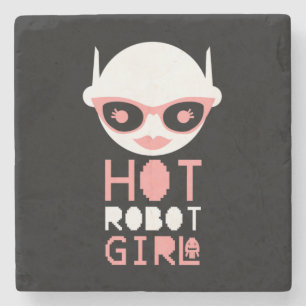 Hot robot stenen onderzetter
