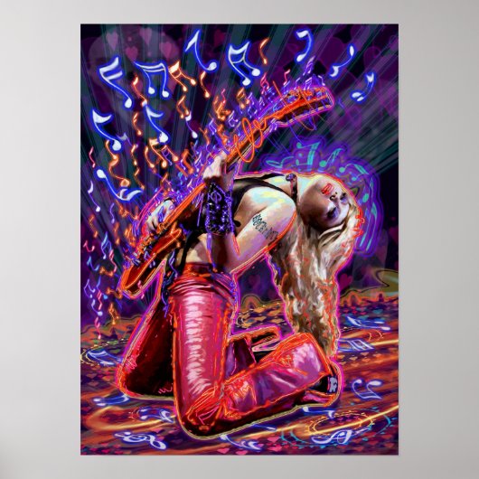 HOT ROCK CHICK POSTER (Voorkant)