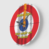 Hot Rocks 'draw weight'-klok van de curler - (rood Grote Klok (Hoek)