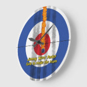 Hot Rocks 'Nitro' Curler-klok - blauw Grote Klok (Hoek)