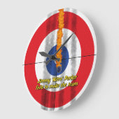 Hot Rocks 'Nitro' Curler-klok - Rood Grote Klok (Hoek)