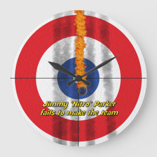 Hot Rocks 'Nitro' Curler-klok - Rood Grote Klok