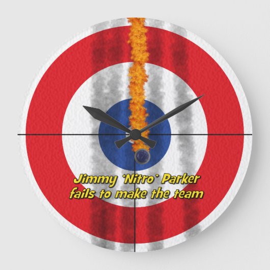 Hot Rocks 'Nitro' Curler-klok - Rood Grote Klok (Voorkant)