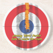 Hot Rocks 'Nitro' Sandstone Onderzetter - (rood) (Voorkant)