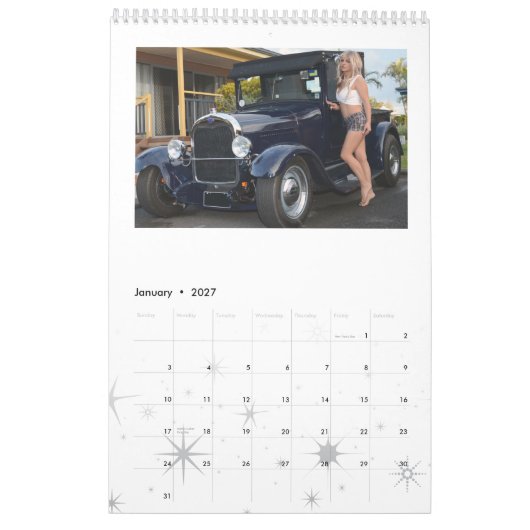 Hot-Rod-agenda Kalender (Jan 2027)