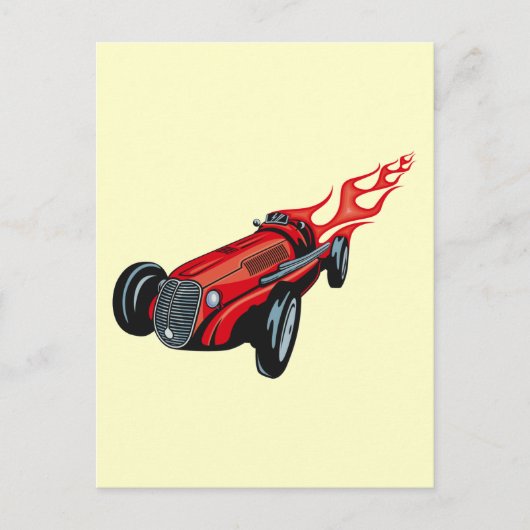 Hot Rod Briefkaart (Voorkant)
