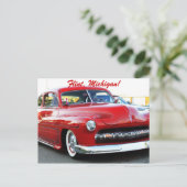 Hot Rod Briefkaart (Staand voorkant)