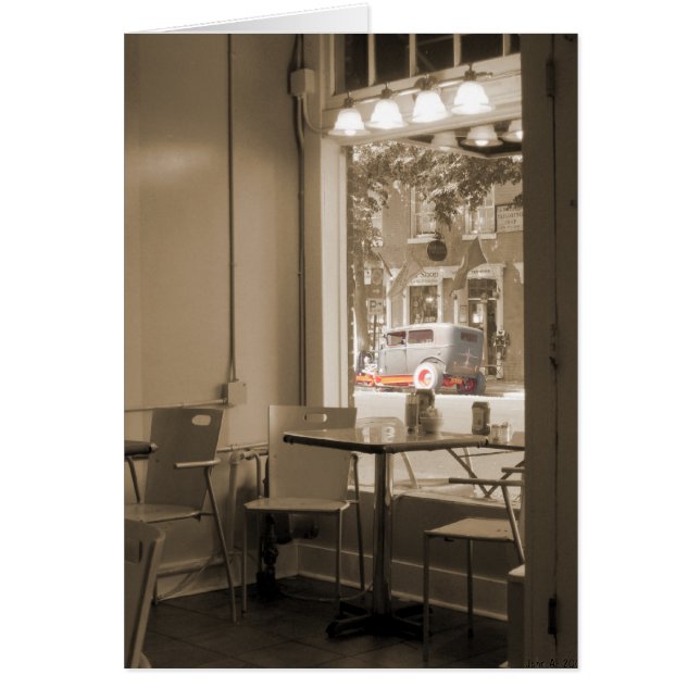 Hot-Rod Cafe-kaart (Voorkant)