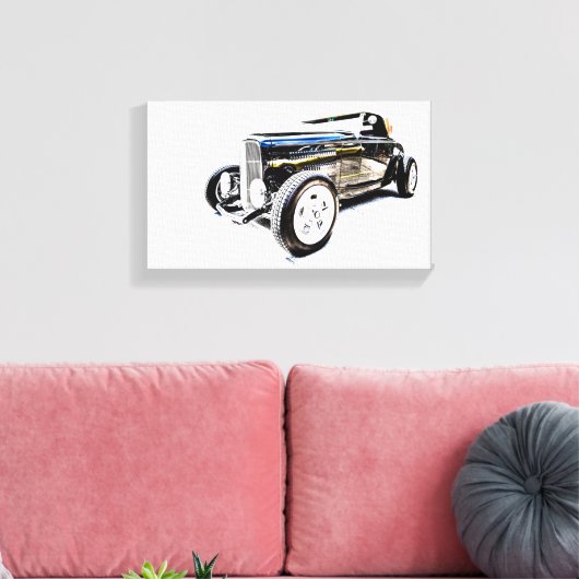 Hot Rod Canvas Afdruk (Insitu (Woonkamer))