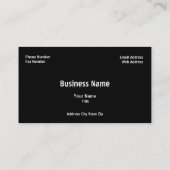 Hot Rod Central Visitekaartje (Achterkant)