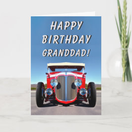 Hot Rod Classic Car Rockabilly RocknRoll Birthday Kaart