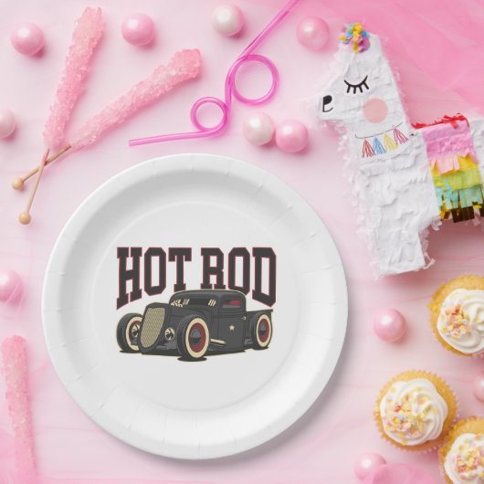 Hot Rod Classic Papieren Bordje (Feest)