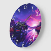 Hot rod cruisen bij zonsondergang grote klok (Hoek)