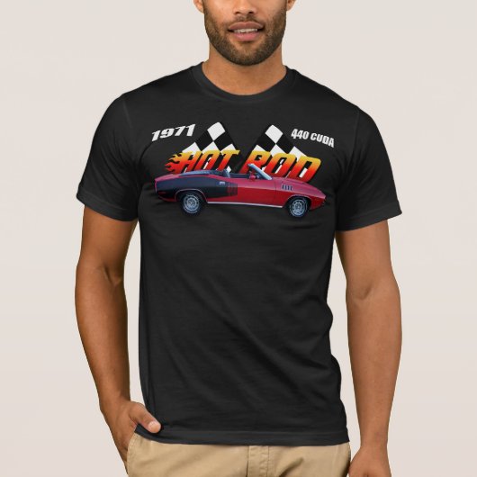 Hot Rod Cuda T-shirt (Voorkant)