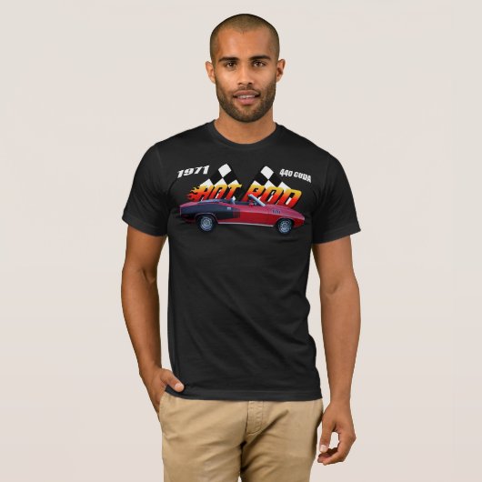 Hot Rod Cuda T-shirt (Voorkant volledig)