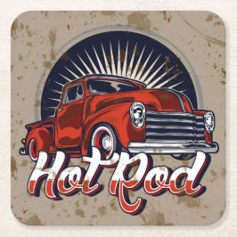 Hot Rod Design Paper Onderzetter