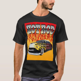 hot rod fam brand autobrand by hipster skulls t-shirt