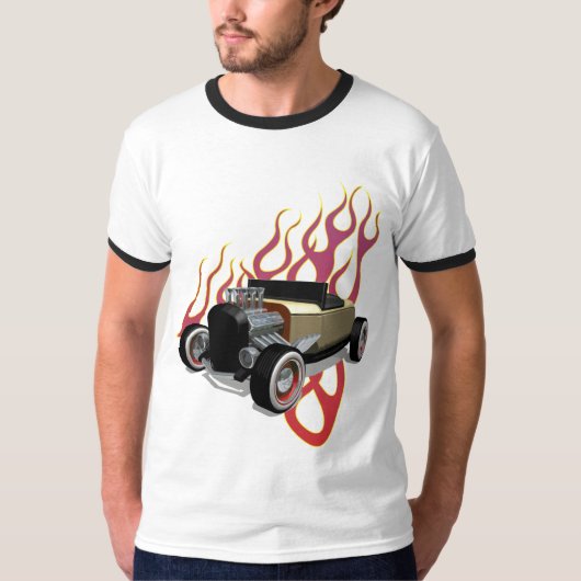 hot rod fire t-shirt (Voorkant)
