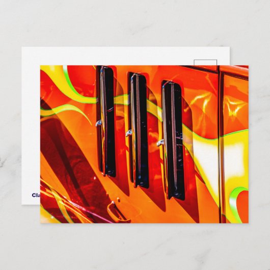 Hot Rod Flames Briefkaart (Voorkant / Achterkant)