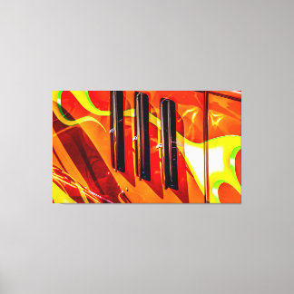 Hot Rod Flames Canvas Afdruk