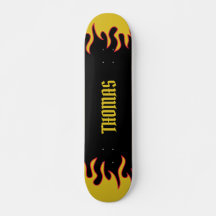Hot Rod Flames Yellow en Black, speciaal aangepast