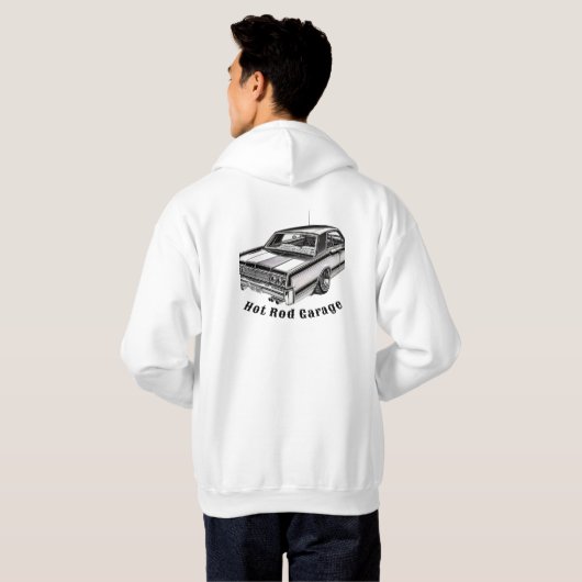 Hot Rod Garage Hoodie (Achterkant volledig)
