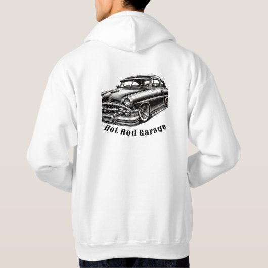 Hot Rod garage Hoodie (Achterkant)