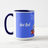 Hot Rod Grannies Two Tone Blue Coffee Mok (Links)