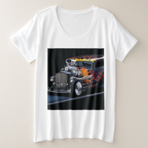 Hot rod grote maat t-shirt
