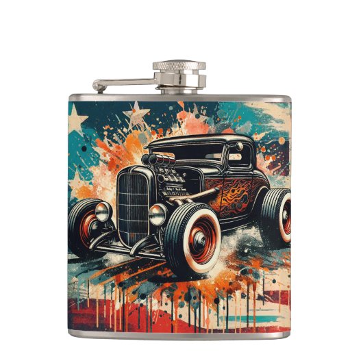 Hot Rod Heupfles (Voorkant)