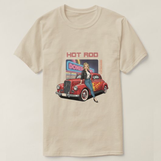 Hot Rod Honey T-shirt (Design voorkant)
