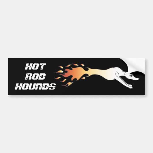 Hot Rod Hounds Bumper Sticker (Voorkant)