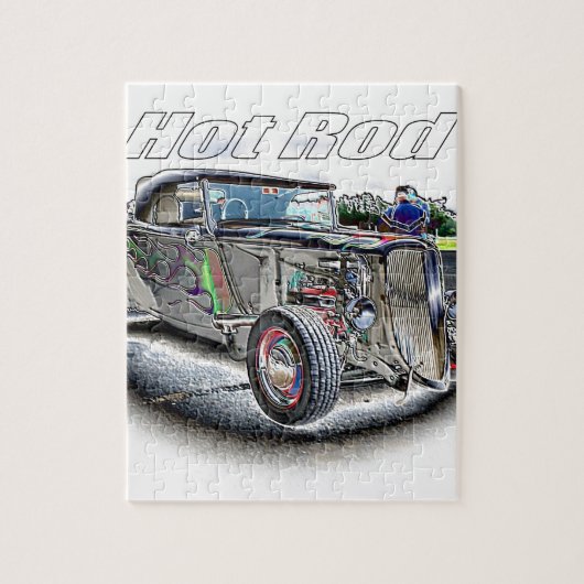 Hot Rod Legpuzzel (Verticaal)