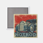 Hot Rod Magnet (Voorkant / Achterkant)