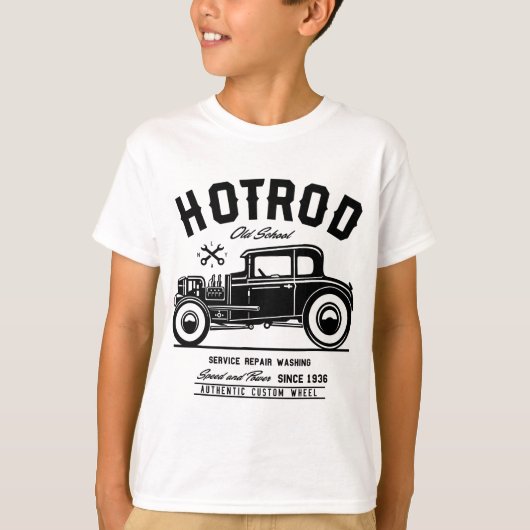 Hot Rod Old School Speed and Power voor mannen T-shirt (Voorkant)