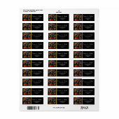Hot Rod partij brand Bruiloft Label (Full Sheet)