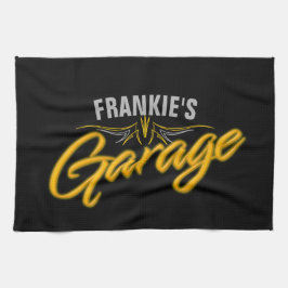 Hot-rod Pinstripes Retro Neon Biker Custom Garage Theedoek