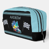 Hot Rod Race Auto - Gepersonaliseerd Toilettasje (Rechterhoek)