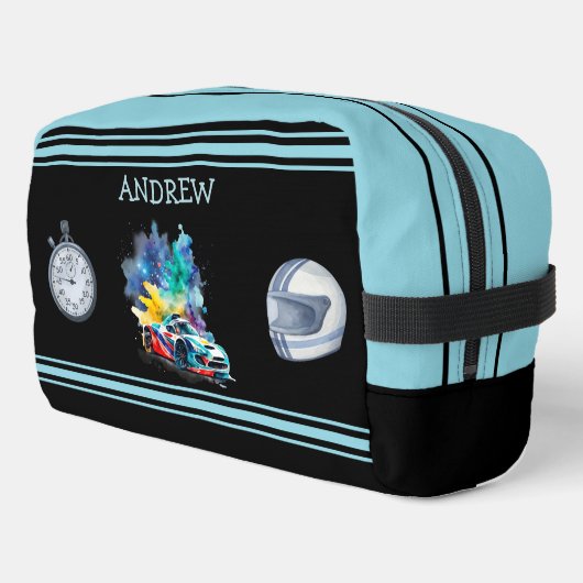 Hot Rod Race Auto - Gepersonaliseerd Toilettasje (Linkerhoek)