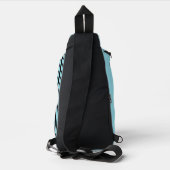 Hot Rod Race Auto, Geruite Banner - Gepersonalisee Sling Bag (Achterkant)