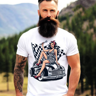 Hot Rod Racing Pin-up T-shirt