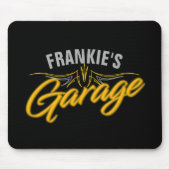 Hot-rod Retro Neon Pinstripes Biker Custom Garage Muismat (Voorkant)